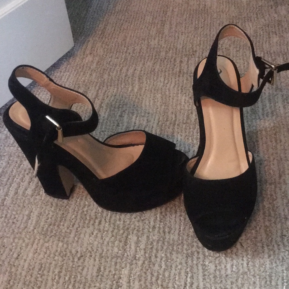 Black platform  heels